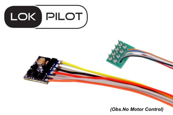 ESU 59120 - LokPilot 5 FX micro DCC, 8-pin NEM652, »NO MOTOR CONTROL« gauge N, TT