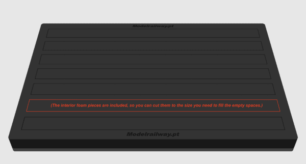 MODELRAILWAY.PT 0020H0  - Safe Box 60X40 With Cover (Horizontal)