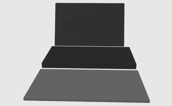 MODELRAILWAY.PT 0020H0  - Safe Box 60X40 With Cover (Horizontal)