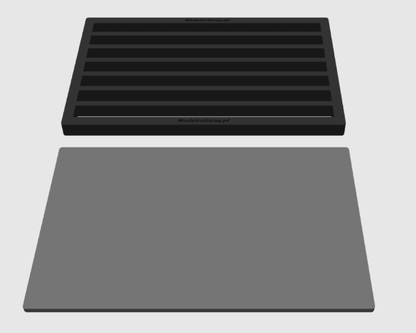 MODELRAILWAY.PT 0021H0  - Safe Box 60X40 Without Cover (Horizontal)