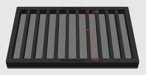 MODELRAILWAY.PT 0022H0  - Safe Box 60X40 With Cover (Vertical)
