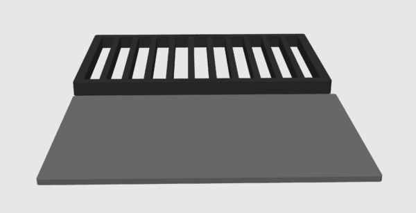 MODELRAILWAY.PT 0023H0 - Safe Box 60X40 Without Cover (Vertical)