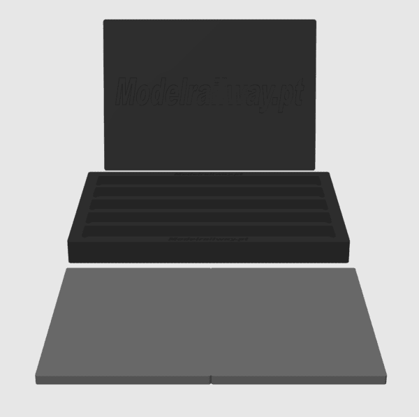 MODELRAILWAY.PT 0024H0  - Safe Box 40X30 With Cover (Horizontal)