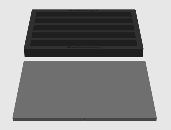 MODELRAILWAY.PT 0025H0  - Safe Box 40X30 Without Cover (Horizontal)