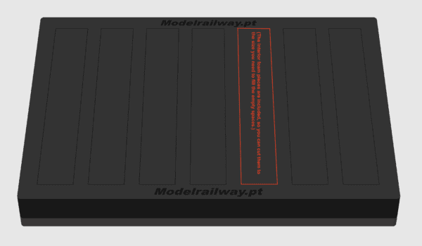 MODELRAILWAY.PT 0026H0  - Safe Box 40X30 With Cover (Vertical)