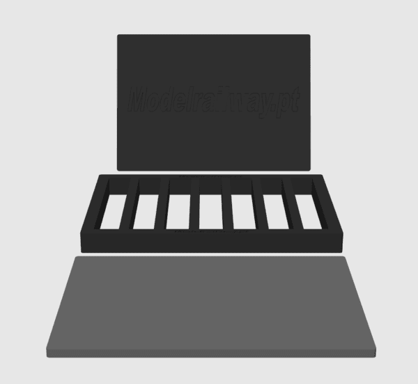 MODELRAILWAY.PT 0026H0  - Safe Box 40X30 With Cover (Vertical)