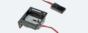 ESU 51806 - Linear Servo, movement 4.5 mm, with microcontroller, 30cm wire,with fittings accessories