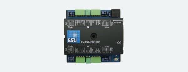ESU 50094 - ECoSDetector feedback module, 16 digital inputs, of which 4 inputs are RailCom® feedback sections.