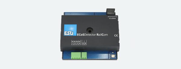 ESU 50098 - ECoSDetector RC feedback module, all 4 inputs are RailCom® feedback sections.