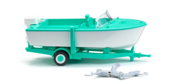 WIKING 009503 - Trailer-mounted motor boat