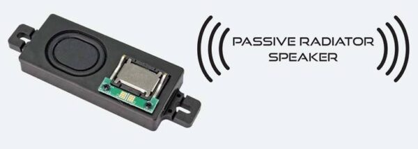 ESU 50344 - Speaker 24mm x 55mm x 8.6mm, square, 4 Ohm, Passive Radiator