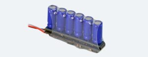 ESU 54673 - PowerPack MiniXS, energy buffer with MCU for LokPilot 5 / LokSound 5, 6*0.3F/2.7V, 29 x 5.1 x 15mm