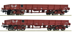 ROCO 6600224 - 2 piece set: Low side wagons, SNCF