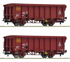 ROCO 6600251 - 2 piece set: Roll-roof wagons, SNCF