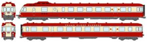 MB-258 REE MB-258S - Rail RGP 1 X-2779, Red TEE, LYON-VAISE
