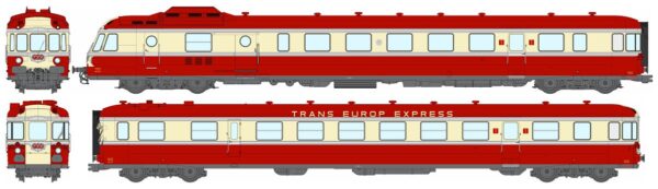 REE MB-258S - Rail RGP 1 X-2779, Red TEE, LYON-VAISE