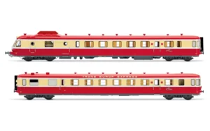 JOUEF HJ2461S -  Diesel railcar RGP I with trailer in red/beige TEE livery