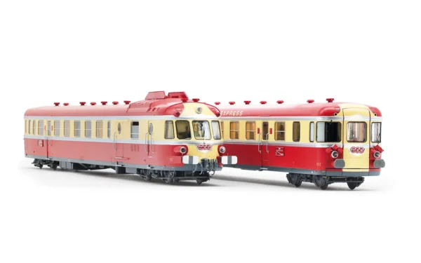 hj2461s_4.webp?fit=1 JOUEF HJ2461S - Diesel railcar RGP I with trailer in red/beige TEE livery