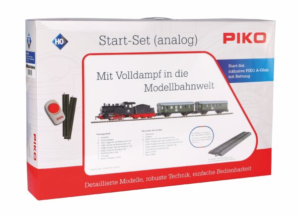 41357_57112_verpackung_2020-2 PIKO 57112 - Starter Set, Train Steam locomotive with tender