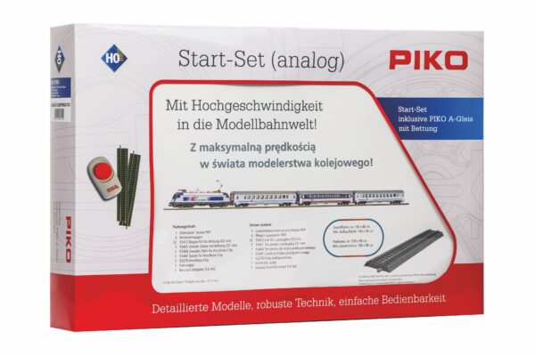 PIKO 97935 - Starter Set,  E-Lok EU44 with 3 IC car PKP