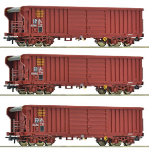 ROCO 6600285 - 3 piece set: Roll-roof wagons, SNCF