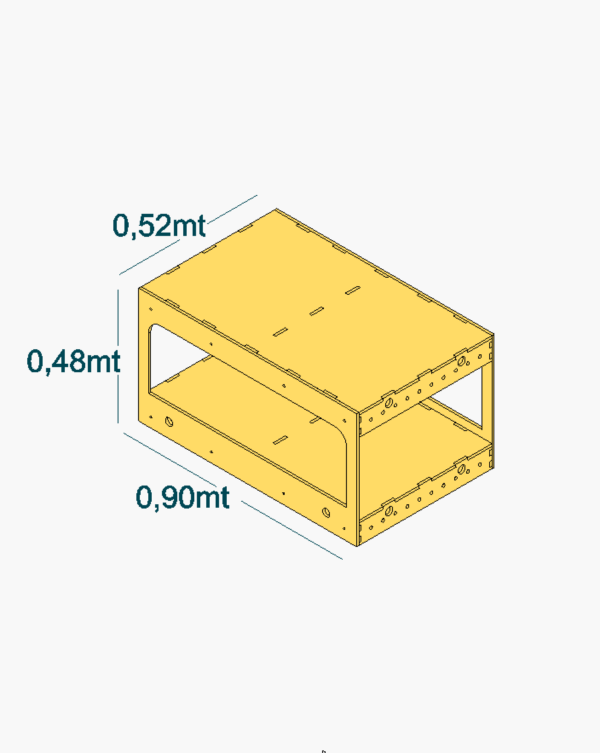 0116 Modelrailway.pt 0116 - 2 Level Module 0.90mt x 0.50mt
